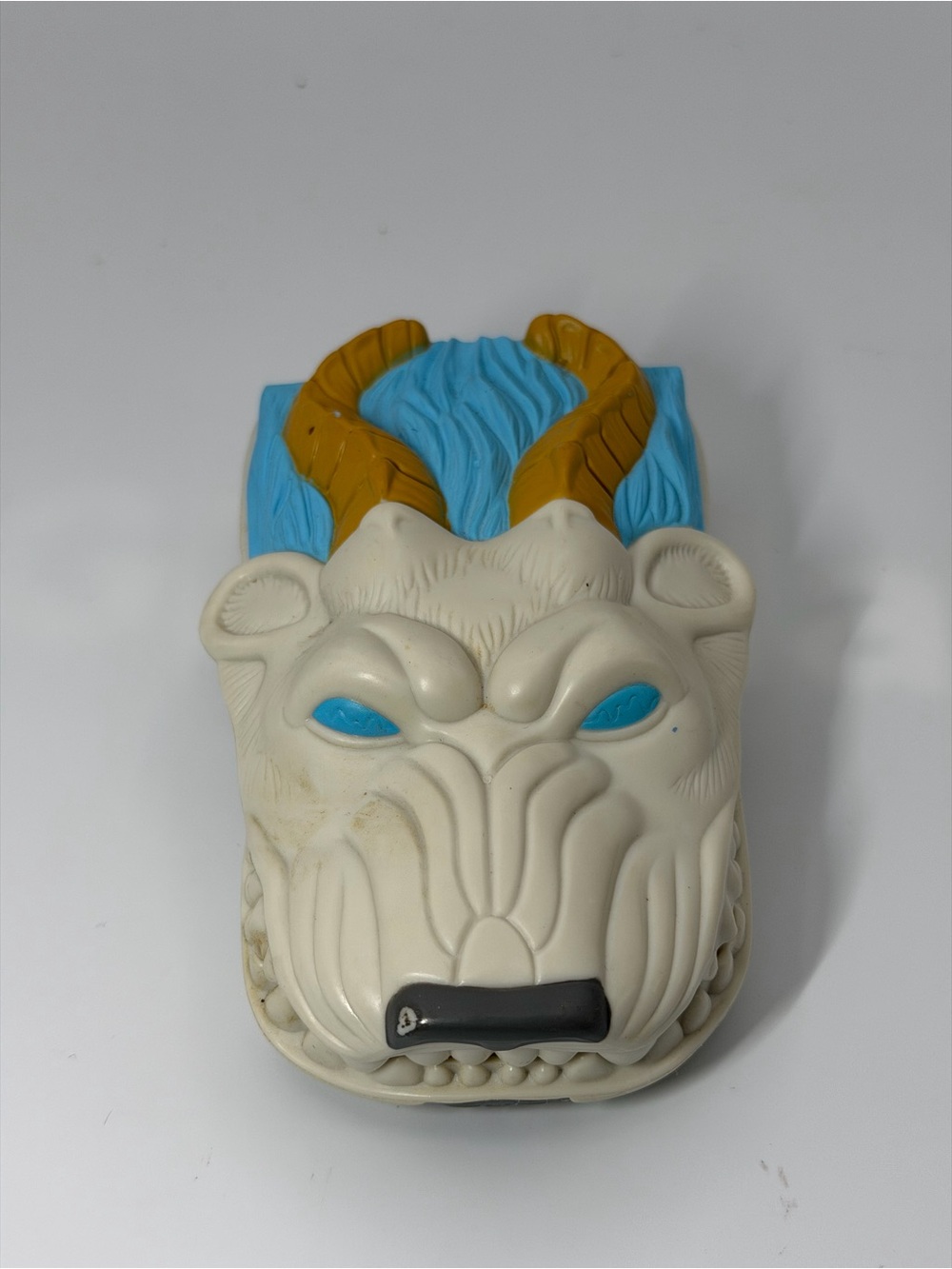 Masters Cream, Blue and Gold Mythic Beast Wall Accent